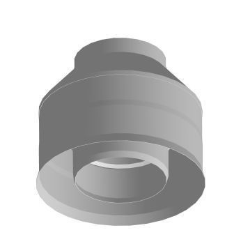 Оголовок без зонта, ф 160х220, AISI 439/439, 0,5мм/0,5мм, (К)
